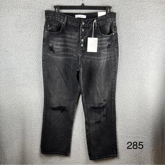 KanCan Denim - NWT Women’s KanCan Dark Wash High Rise Buttonfly Distressed Cotton Jeans 15/31